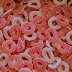 Anneaux sucrés fraise 100G