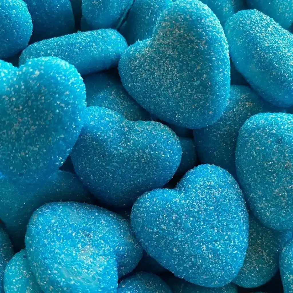 Cœurs bleus sucrés 100G