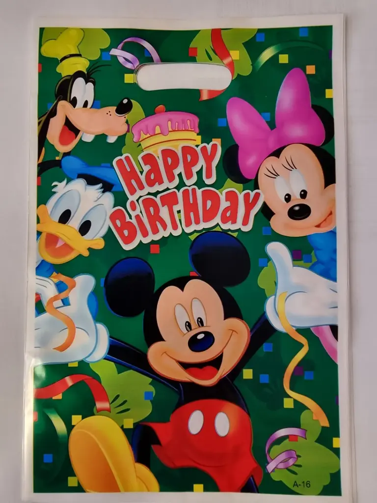 Sac anniversaires (vide) Mickey Mouse 1 unité 