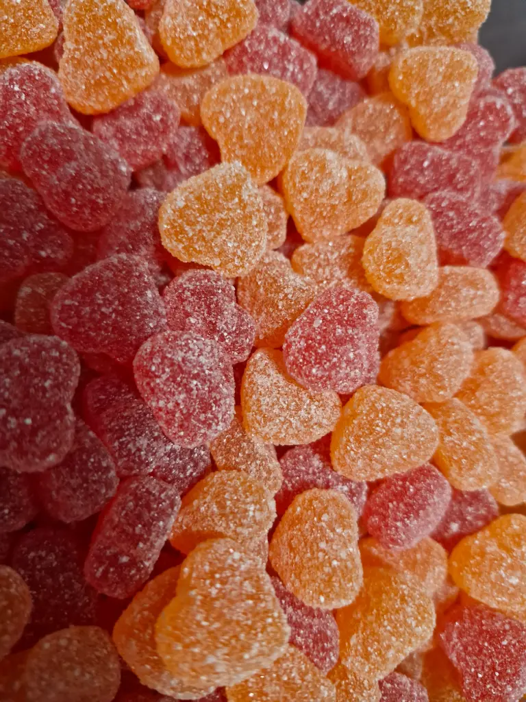 Mini Cœur rouge et orange