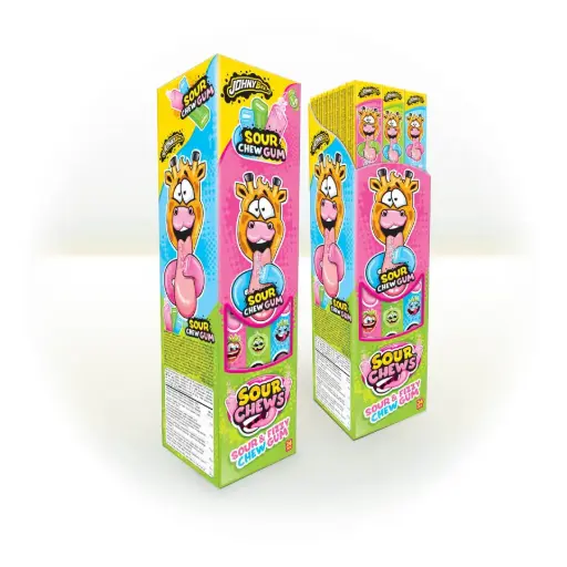 Sour chew gum